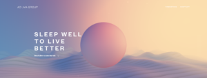Adova Group Homepage using gradient design