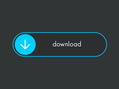 Download button smoothly transitioning into an open button 