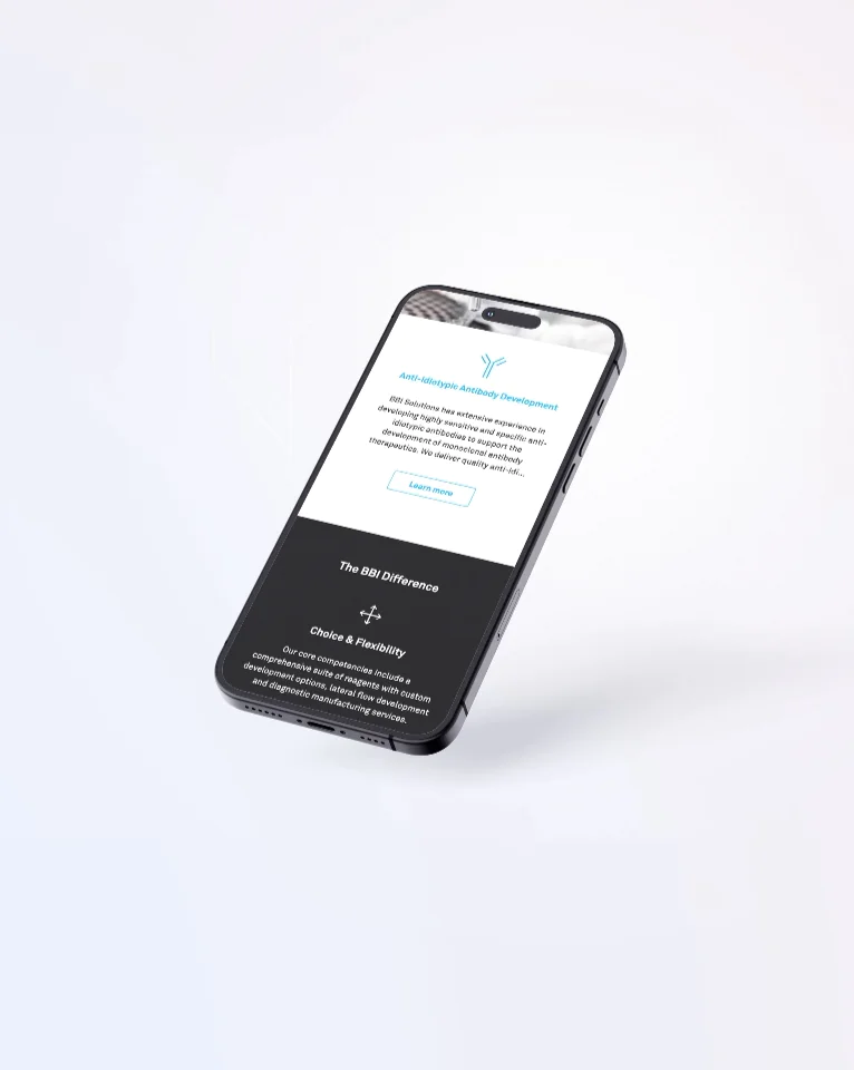 BBI Solutions Phone Mockup