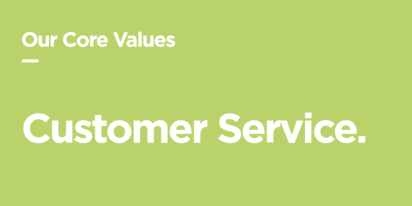 An animated gif showing core values